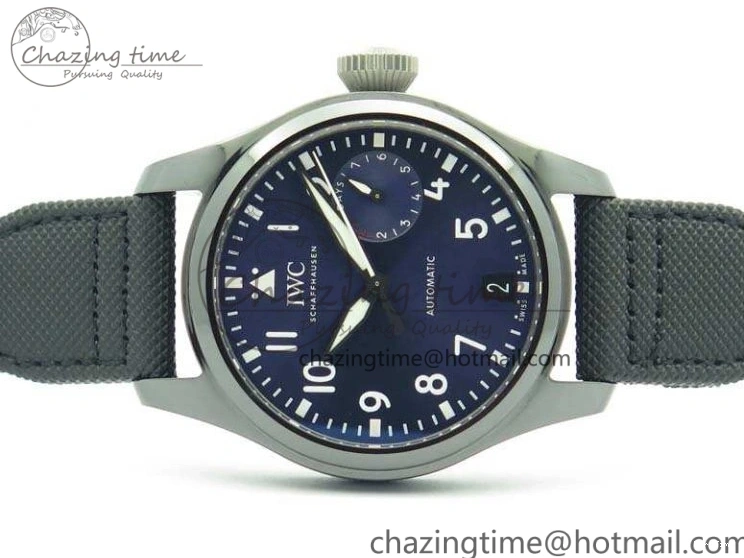 MIROTIME 0104 Supportive Big Pilot Real PR IW502003 Real Ceramic ZF 1:1 Best Edition On Black Calfskin Strap A51111 V 7238
